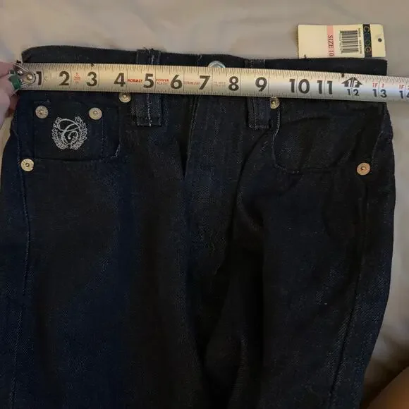 Y2K Coogi Dark Blue, Baggy, Boot Cut Jeans NWT- 10 - Picture 9 of 9